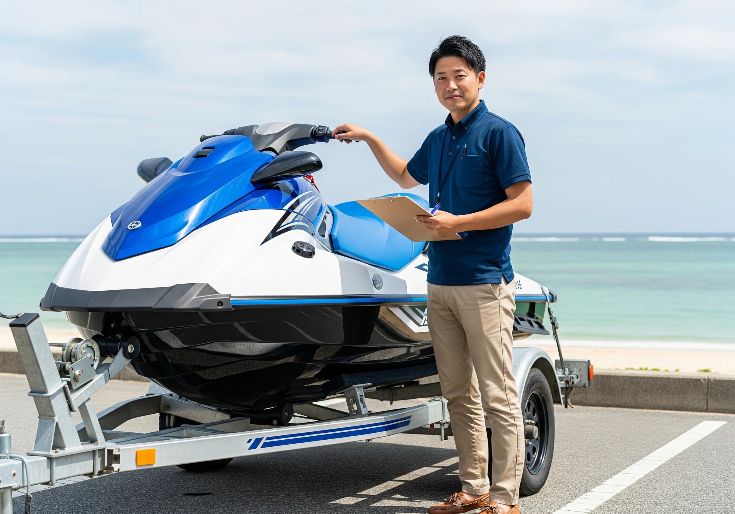 出張査定を行うスタッフ